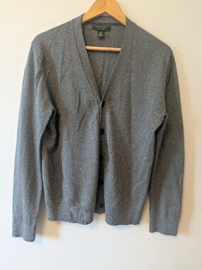 Men's Banana Republic Grey Silk/Cashmere Cardigan
